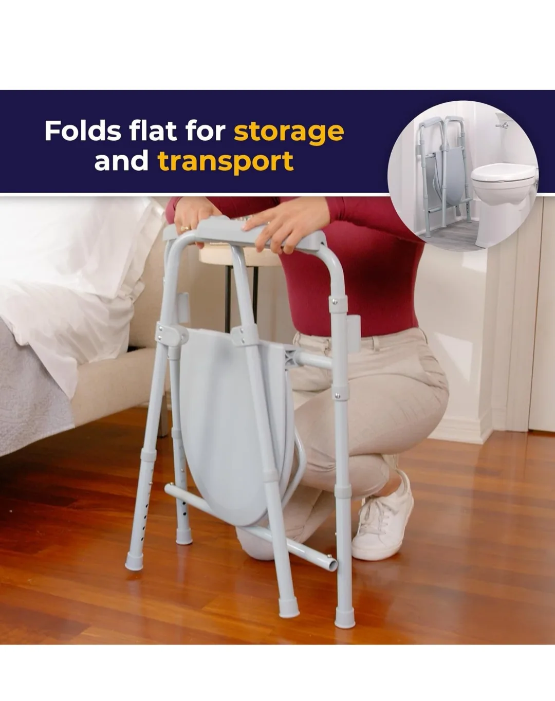 Folding Steel Commode Queens 11357 New image indicator(3)