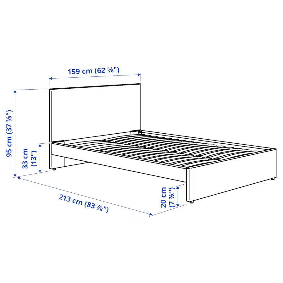 Lightweight Ikea Bedframe - photo 2