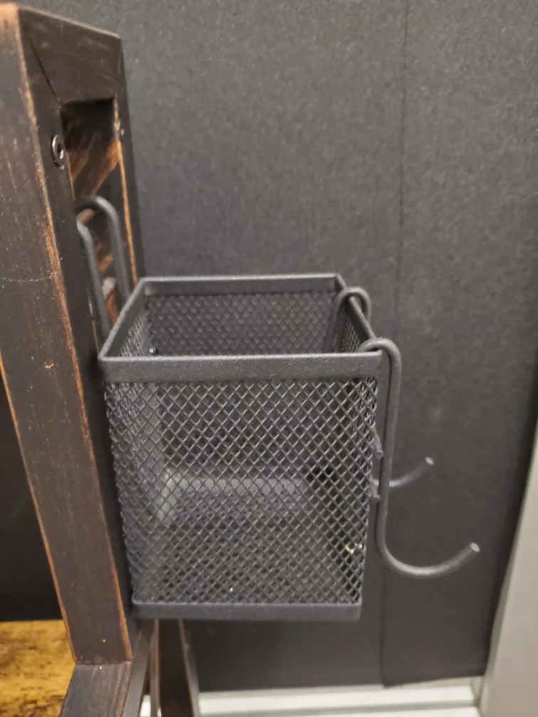 Rustic 2-Tier Shelf with Metal Baskets image indicator(6)