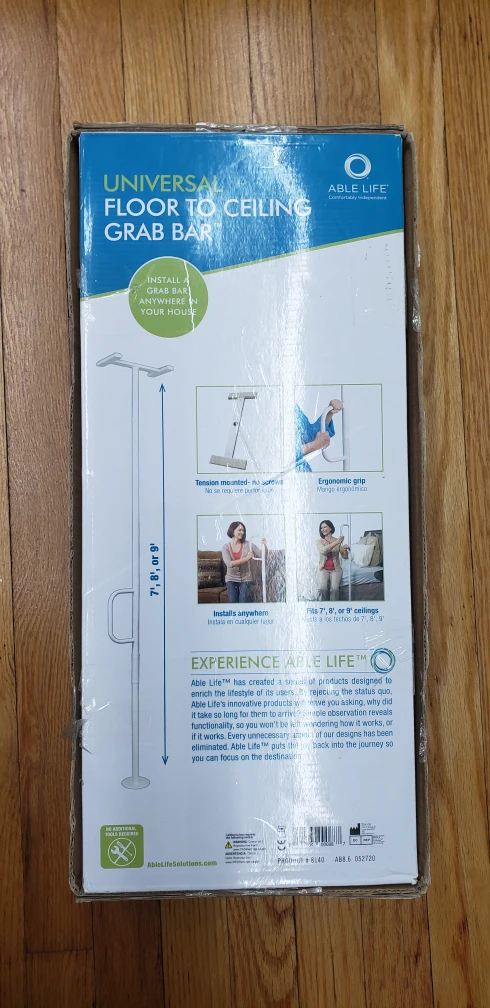 Able Life Universal Floor to Ceiling Grab Bar - photo 3