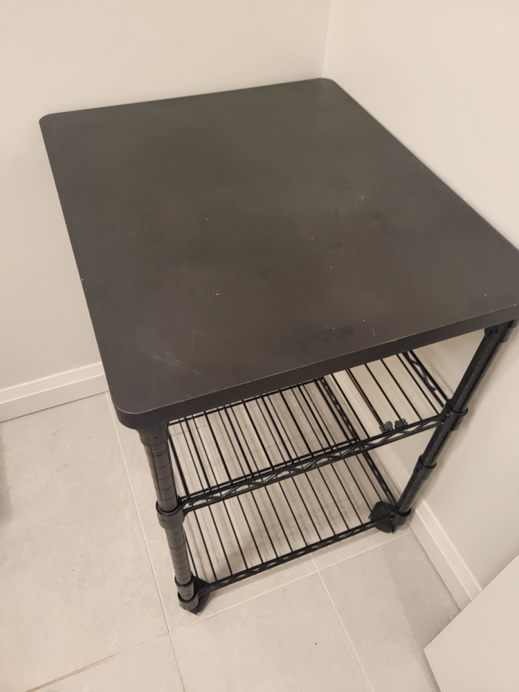 Black 3-Tier Rolling Utility Cart - photo 3