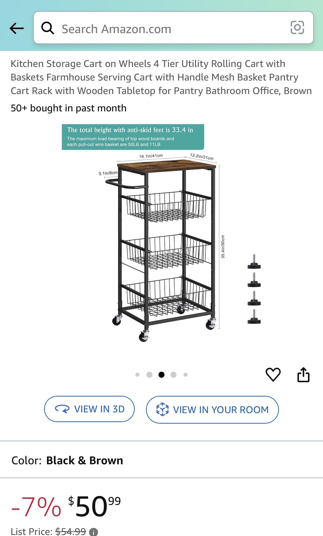 Kitchen Storage Cart - photo 3