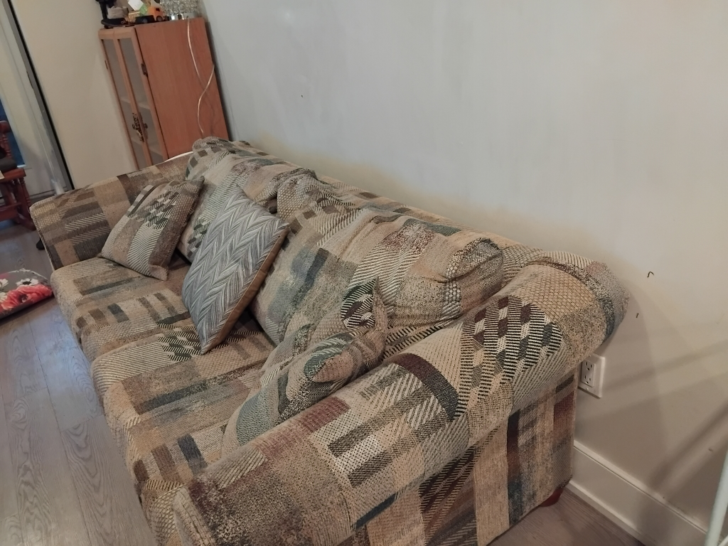 Sofa bed with pull-out mattress