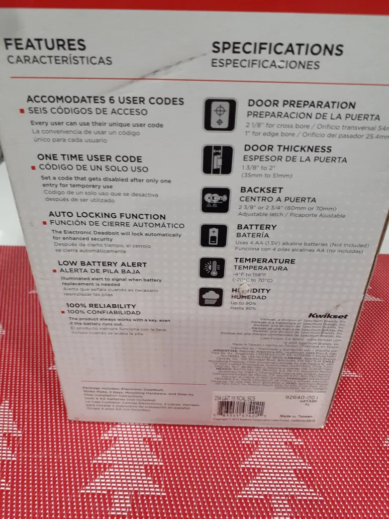 Kwikset Electronic Deadbolt image indicator(2)