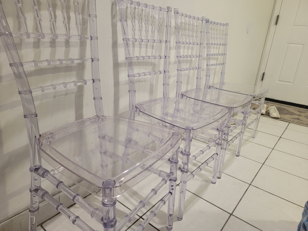 Chiavari Clear Plastic Dining Chairs - photo 3