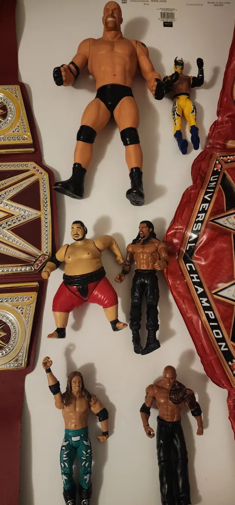 WWE Wrestling Figures and kids Championship Belts image indicator(3)