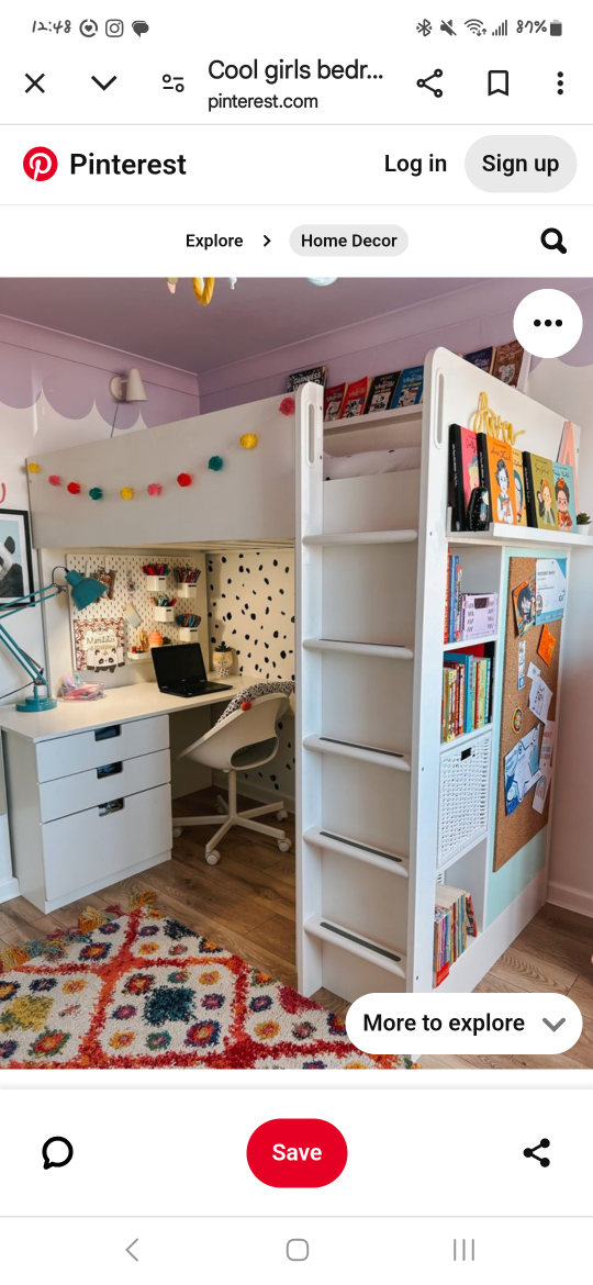 IKEA SMÅSTAD Loft Bed with Desk and Storage