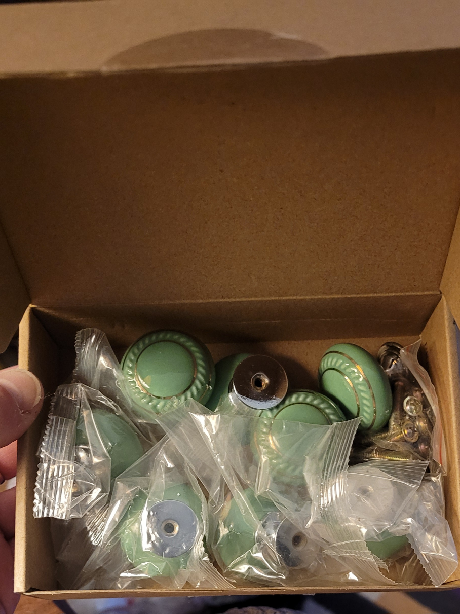 Cabinet Knobs - Set of 8 - Green
