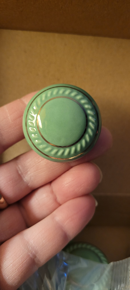 Cabinet Knobs - Set of 8 - Green - photo 2