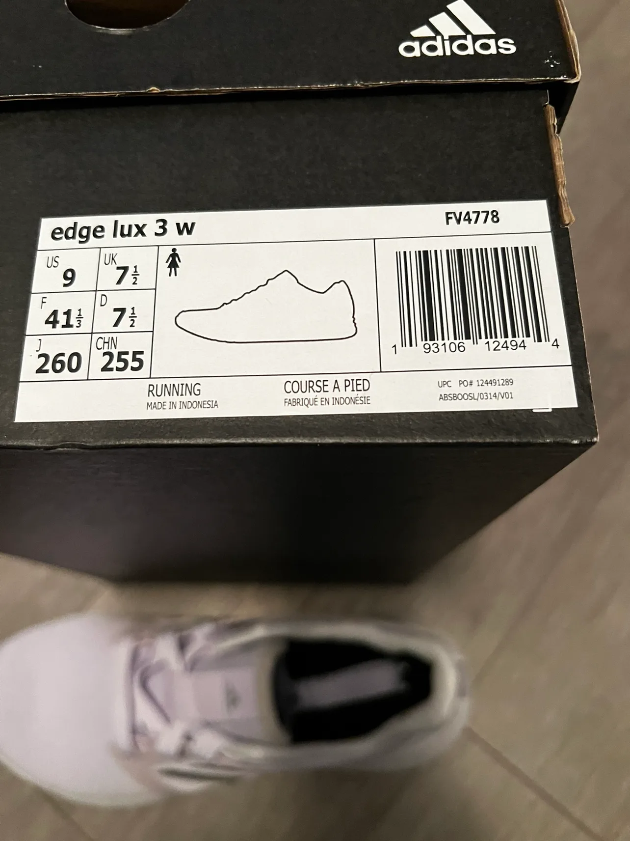 NEW WOMANS SIZE 9 ADIDAS RUNNING SHOE image indicator(3)