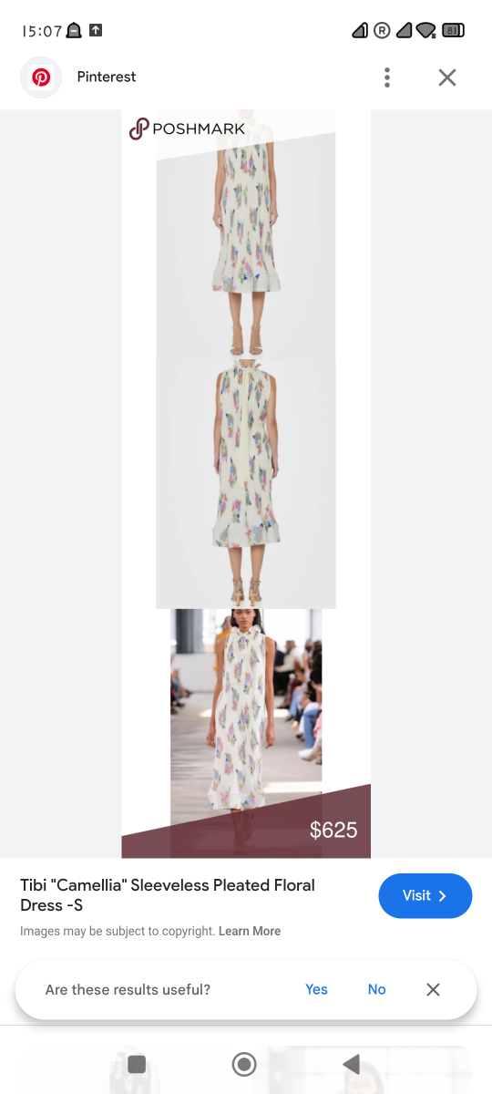 Tibi Sleeveless Pleated Floral Dress - photo 4