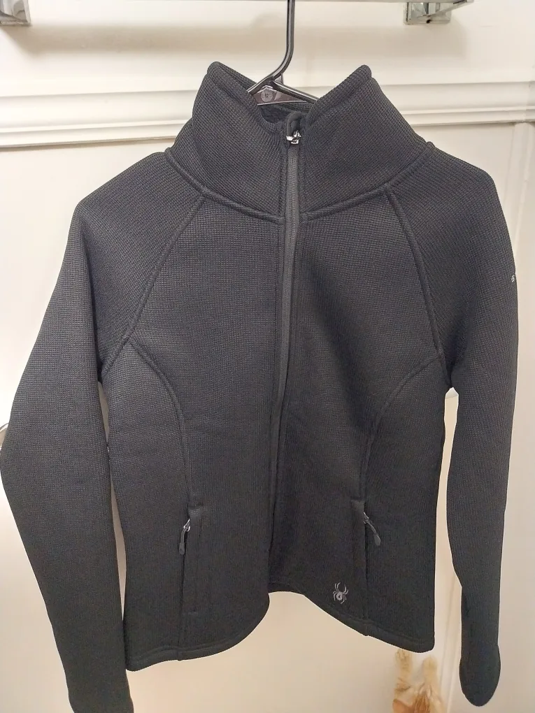Spyder Women's Black Fleece Jacket Size S image indicator(5)