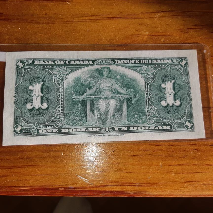 Vintage 1937 Canadian $1 Banknote - photo 2