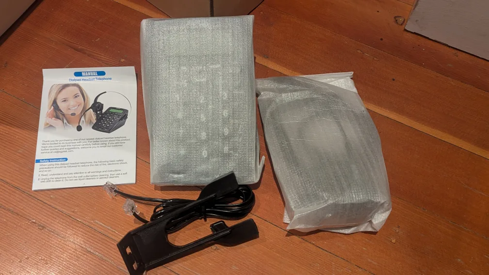 AGPTEK Call Center Dialpad Headset Telephone image indicator(3)