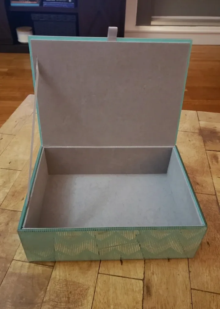 Mirrored Teal Storage Box image indicator(2)