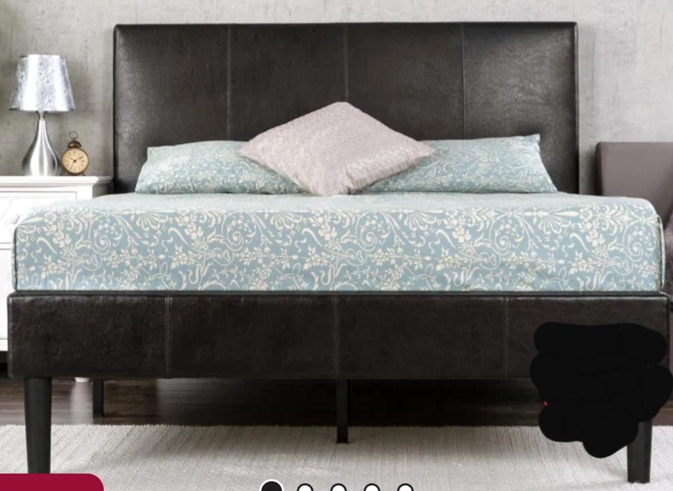 Upholstered Platform  Bedframe with headboard - photo 3