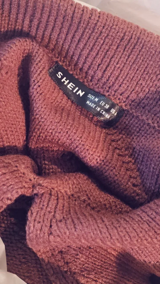 SHEIN Purple Collared Sweater Dress image indicator(3)