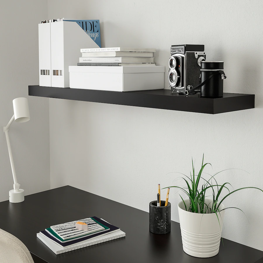 IKEA LACK Wall Shelf - Black x2 (Brand new) White x2 (used)