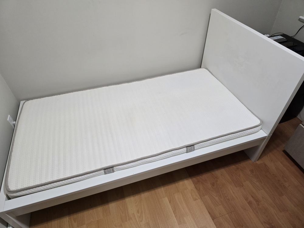 IKEA MALM Twin bed frame white