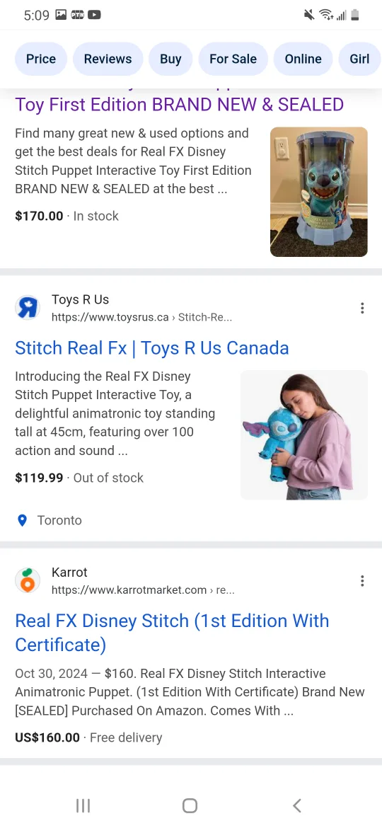 Real FX Disney Stitch Puppet (1st Edition) image indicator(8)