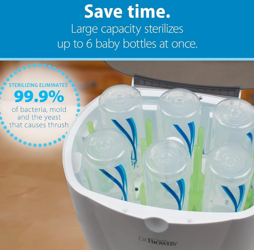 Dr. Brown's Deluxe Electric Baby Bottle and Pacifier Sterilizer image indicator(7)