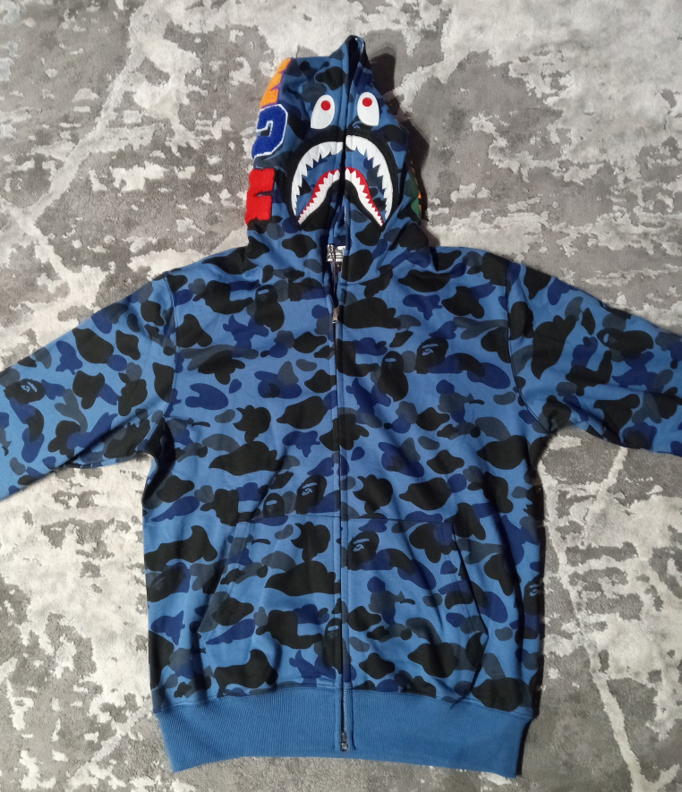 Blue Bape hoodie - photo 2