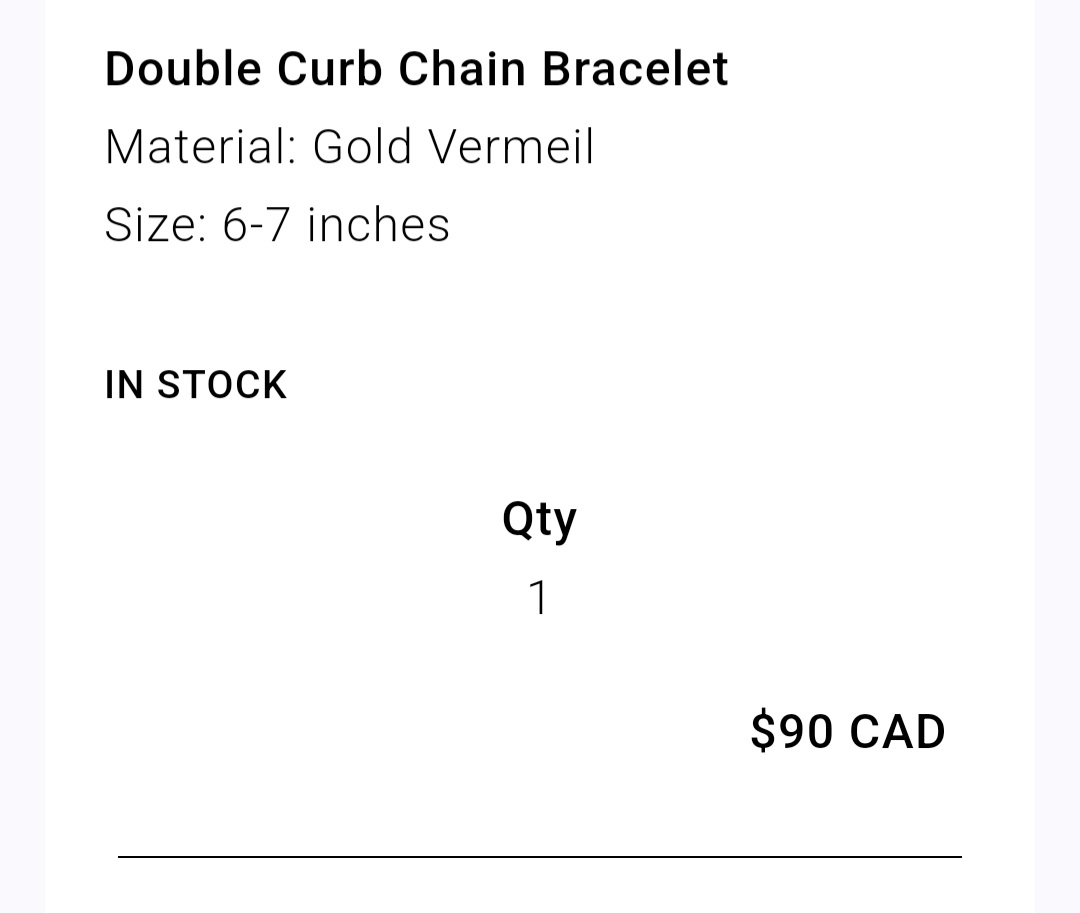 Mejuri Gold Vermeil Curb Chain Bracelet - photo 2