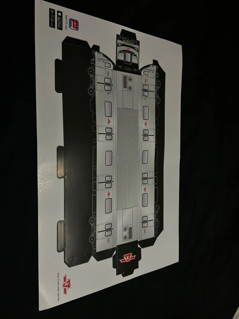 TTC Subway Paper Model/ TTC Train/ Christmas Gifts #ThriftyPicks image indicator(2)