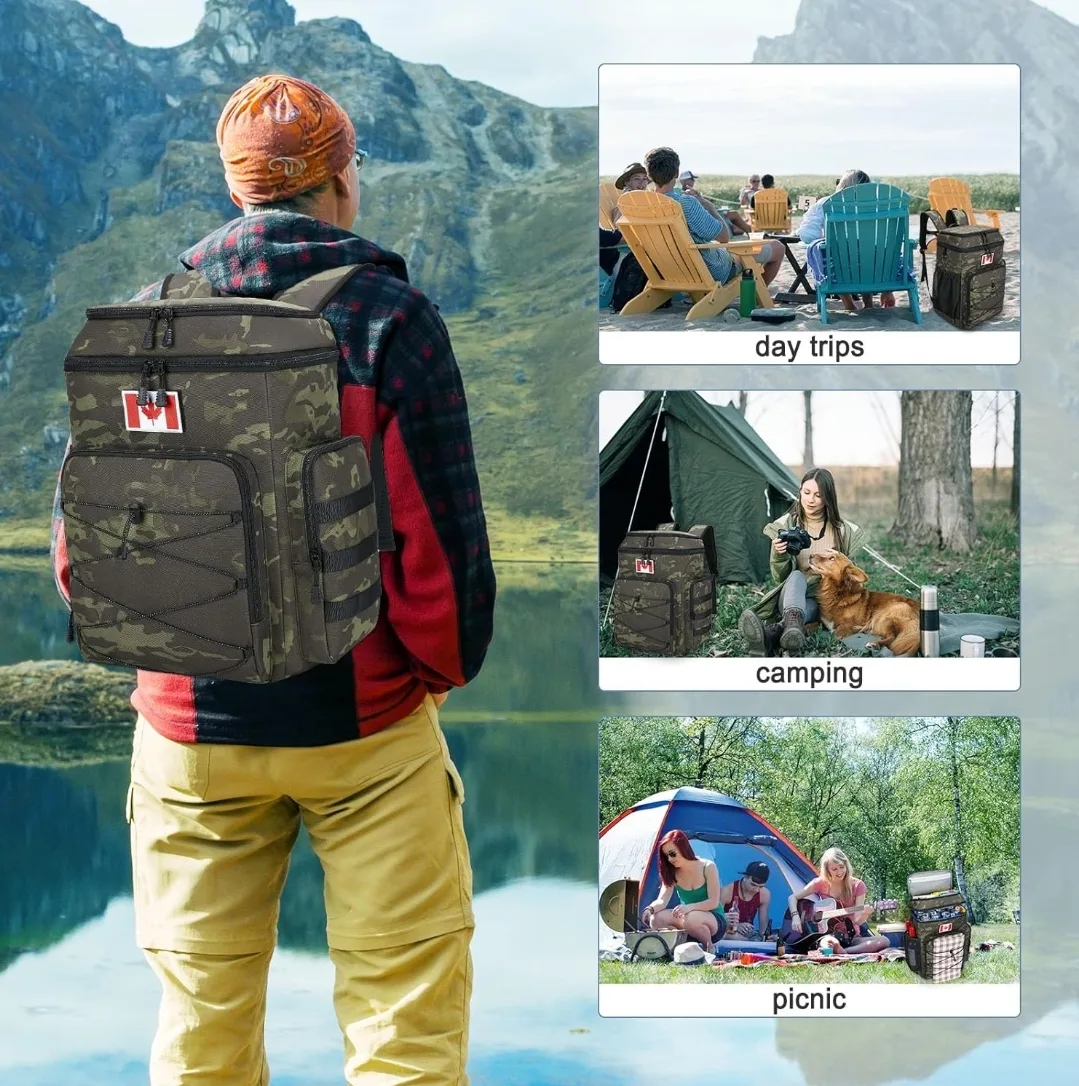 Insulated Cooler Backpack, Tactical Cooler Bag image indicator(10)