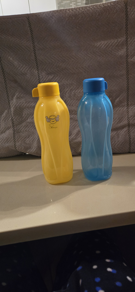 Tupperware water bottles
