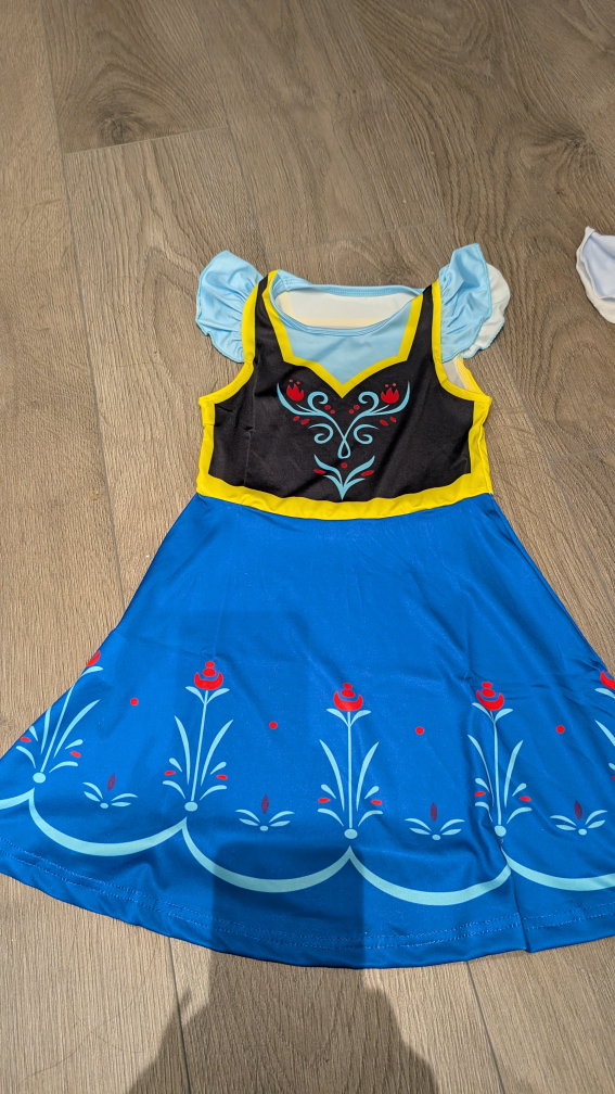 Frozen Elsa & Anna Dress Up Costume Set - Size 110 - photo 2