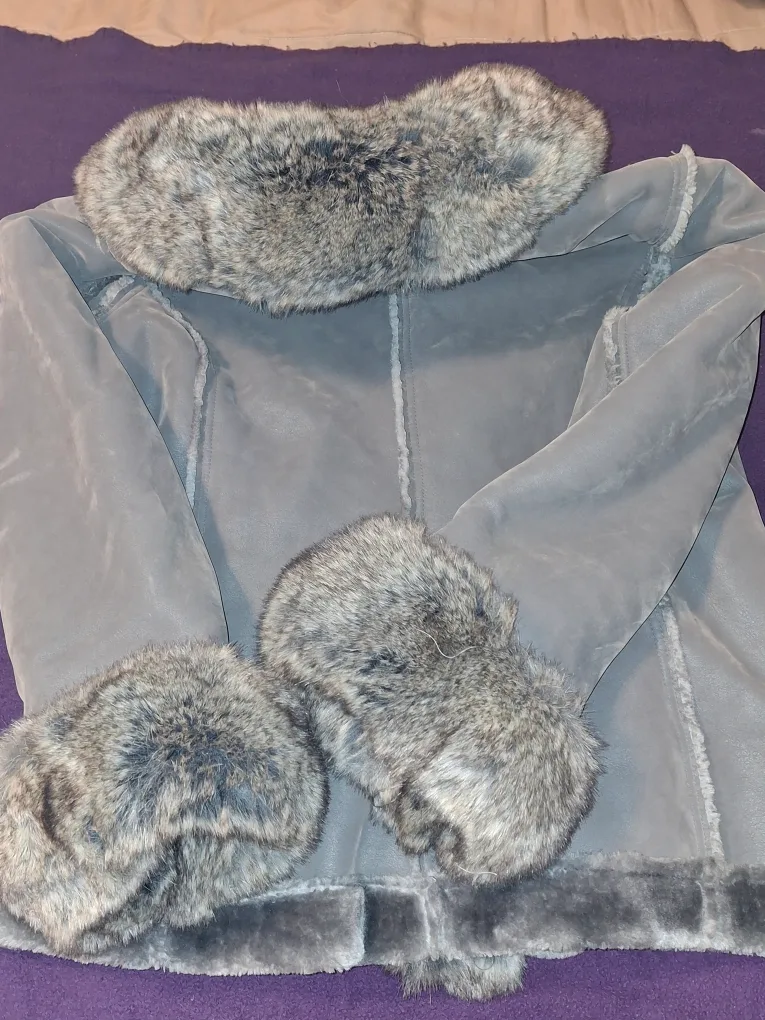 JC Womens Faux Fur Trim Jacket image indicator(6)