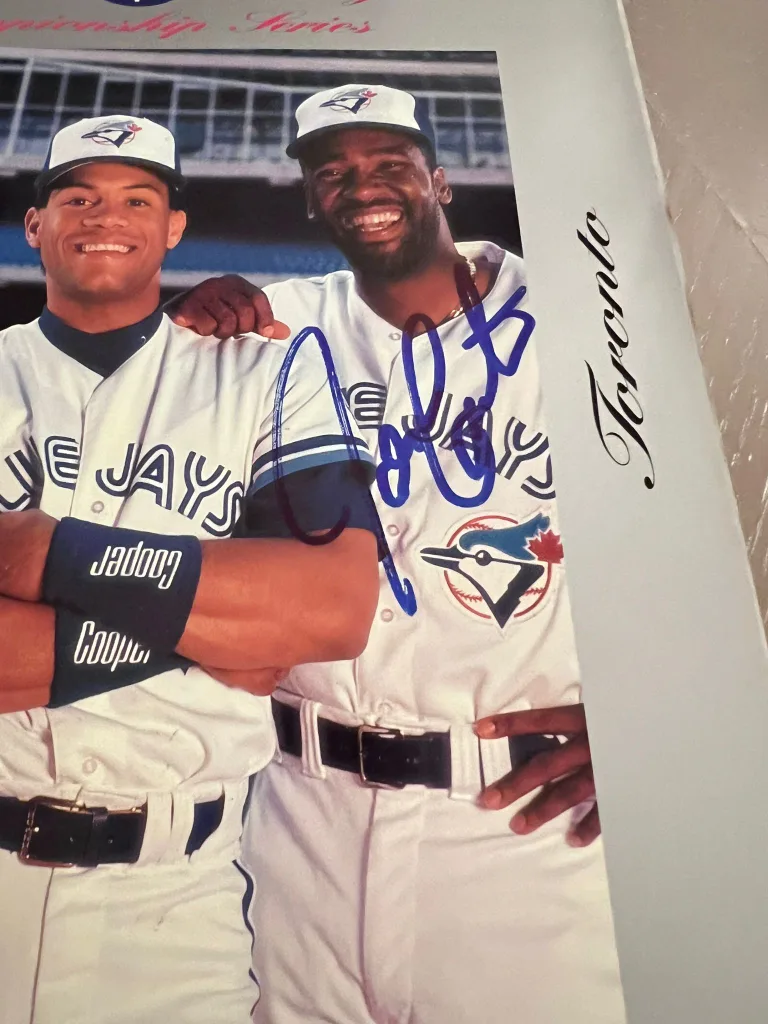 1991 ALCS Toronto Blue Jays Joe Carter Signed Program image indicator(2)