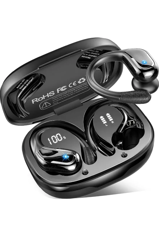 Wireless Bluetooth Earbuds with Noise Cancelling thumbnail
