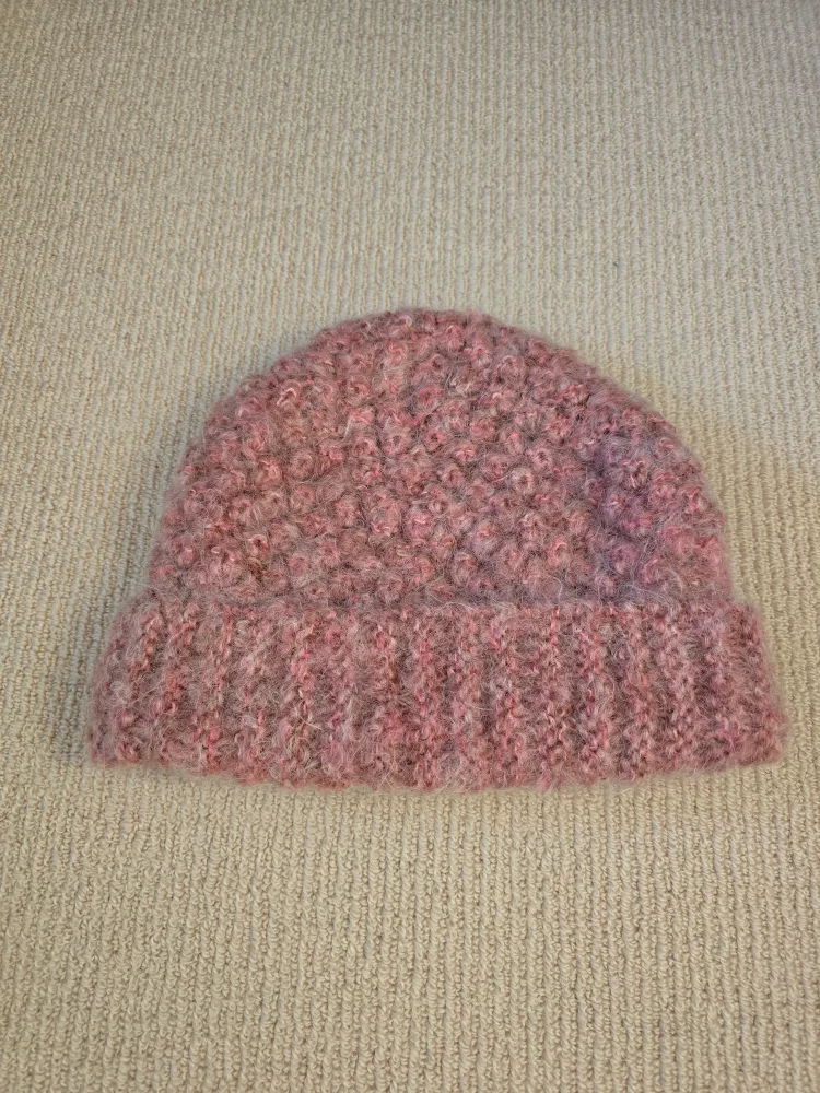 Pink Knit Beanie Hat image indicator(2)