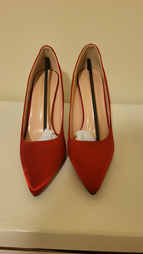 Red Silk Heels - photo 3