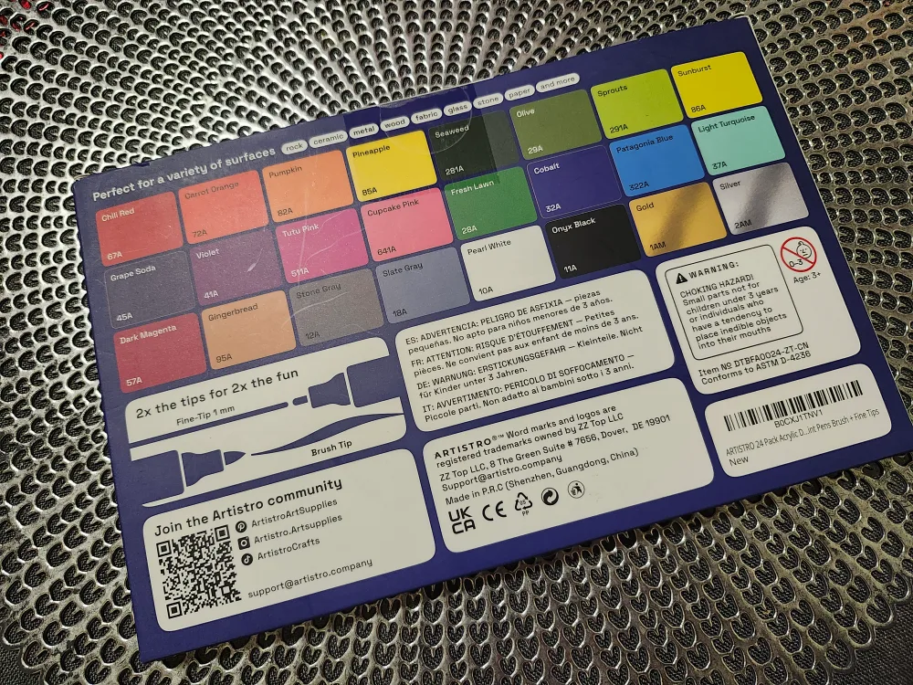 Artistro Acrylic Dual-Tip Markers - Set of 24 image indicator(2)