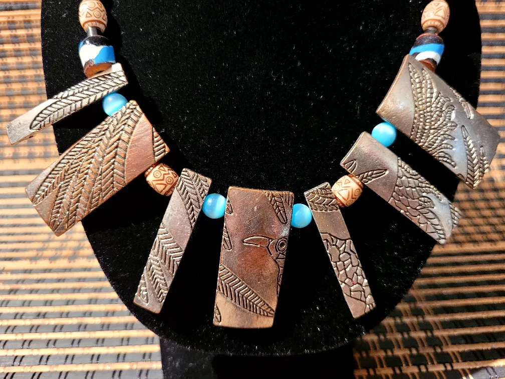 Necklace & Erring Set- NEW-Hand crafted image indicator(2)