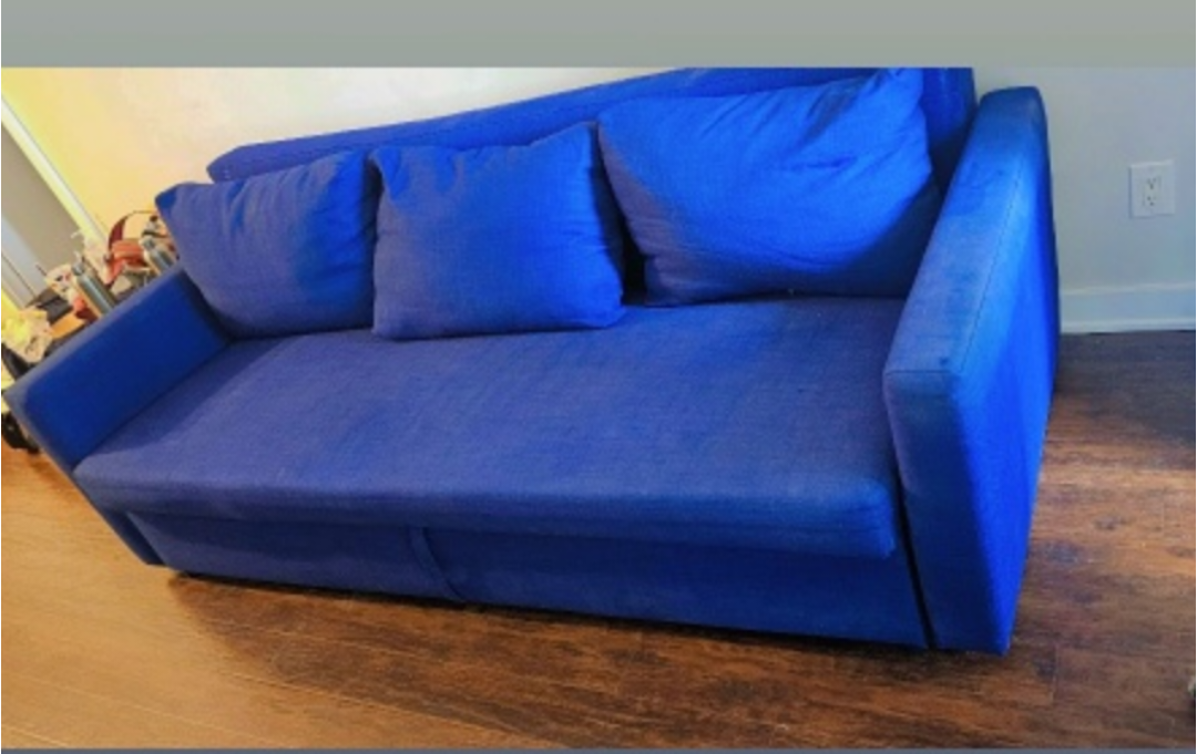IKEA Blue Sofa Bed - photo 2
