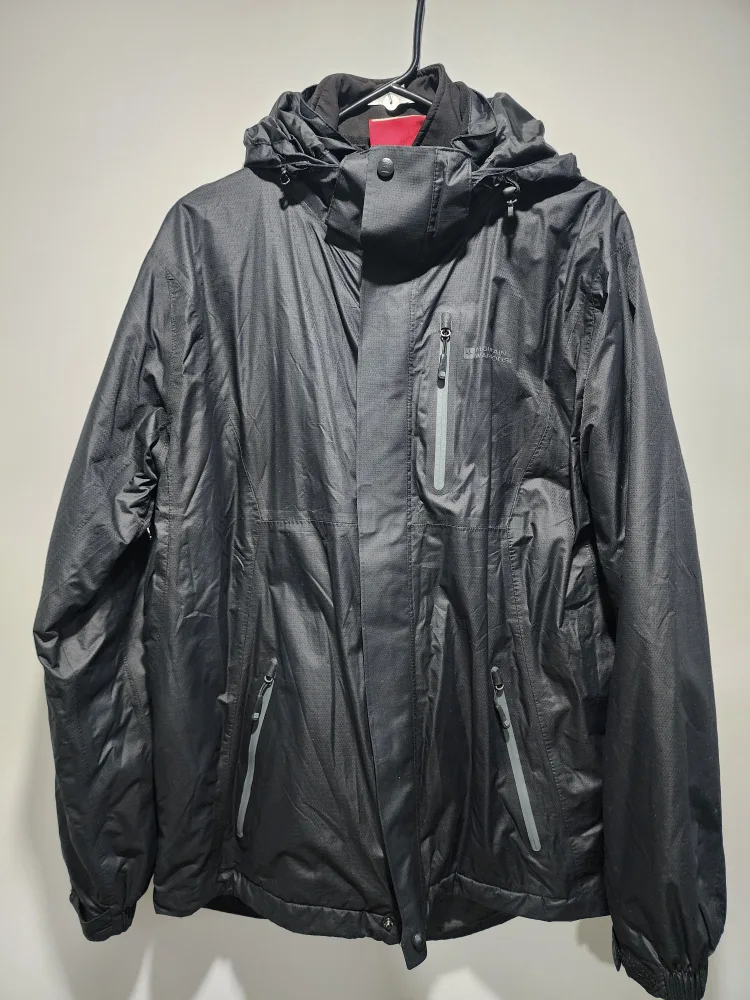Men's Mountain Warehouse Black Winter Jacket - Medium