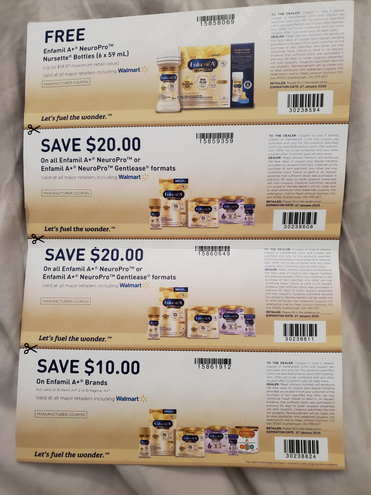 Enfamil A+ NeuroPro™ Coupons $65 values