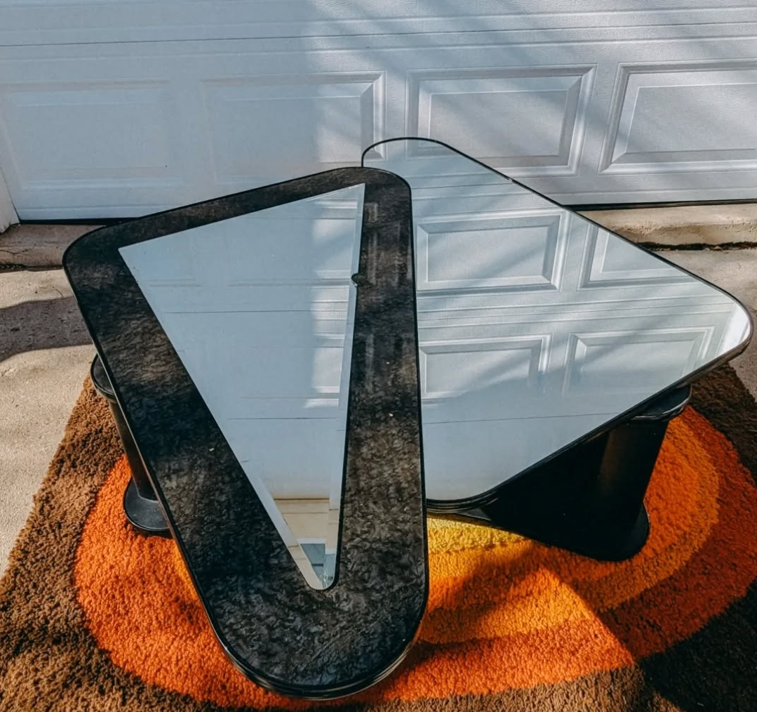 Unique Glass Top Coffee Table
