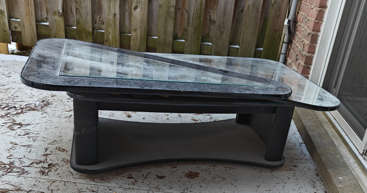 Unique Glass Top Coffee Table - photo 2