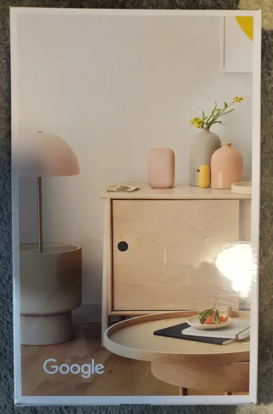 NEW Google Nest Audio Speaker - Sand ( Pink) image indicator(2)