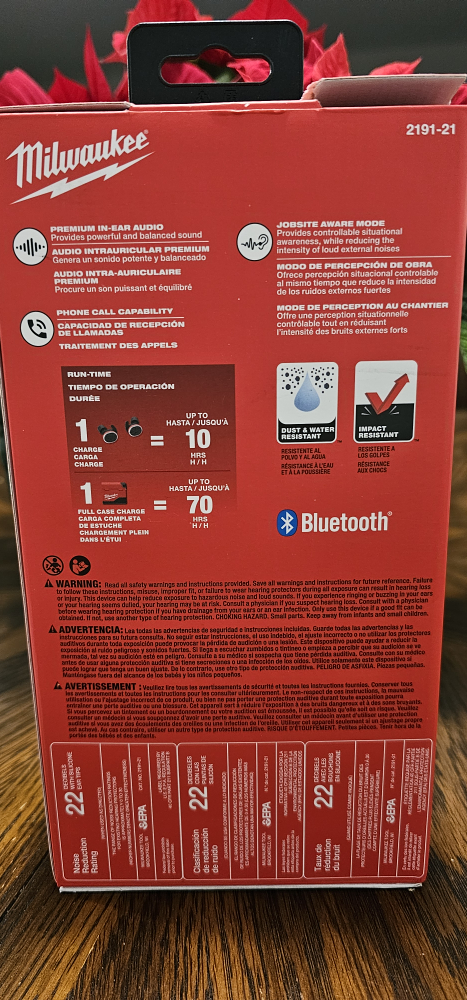 Milwaukee RedLithium USB Bluetooth Earbuds - photo 3