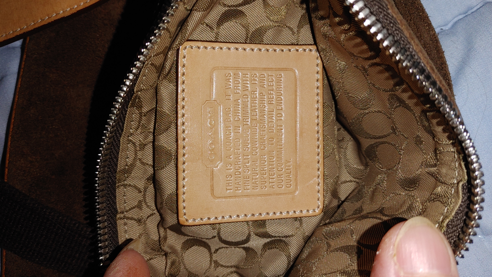 Coach Suede Crossbody Bag - photo 4