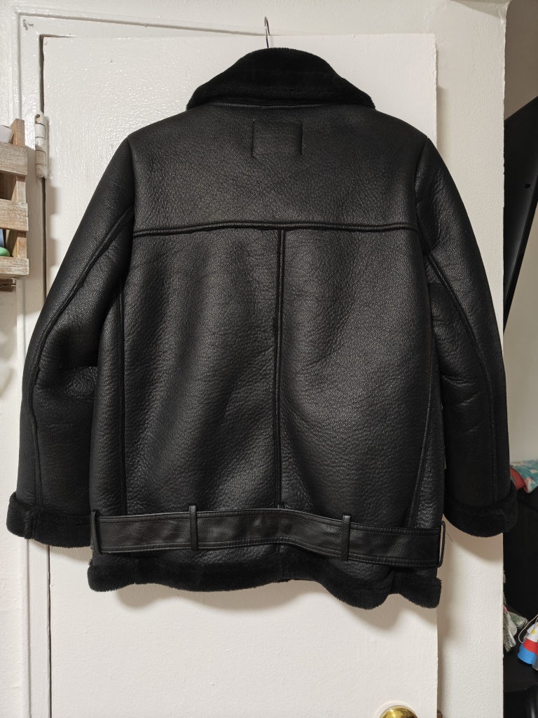 Zara Woman Faux Leather Aviator Jacket - photo 4