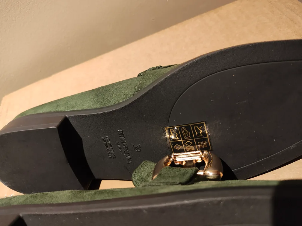 Primadonna Green Suede Loafers image indicator(4)