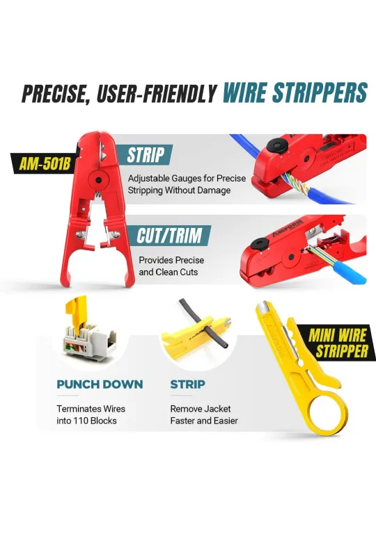Ethernet Crimper kit 9-in-1 image indicator(4)