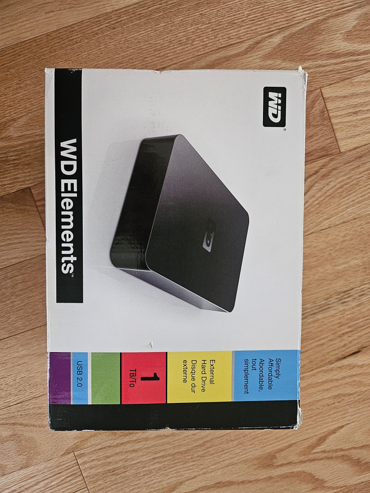 WD Elements 1TB External Hard Drive